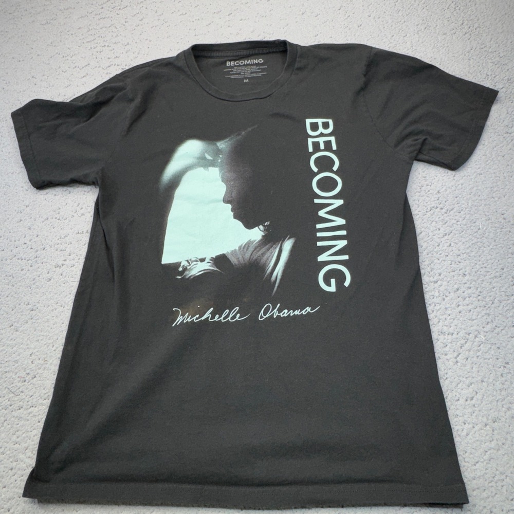 Michelle Obama Shirt Womens Medium Black 2019 Bravado Tee Becoming Book Tour USA